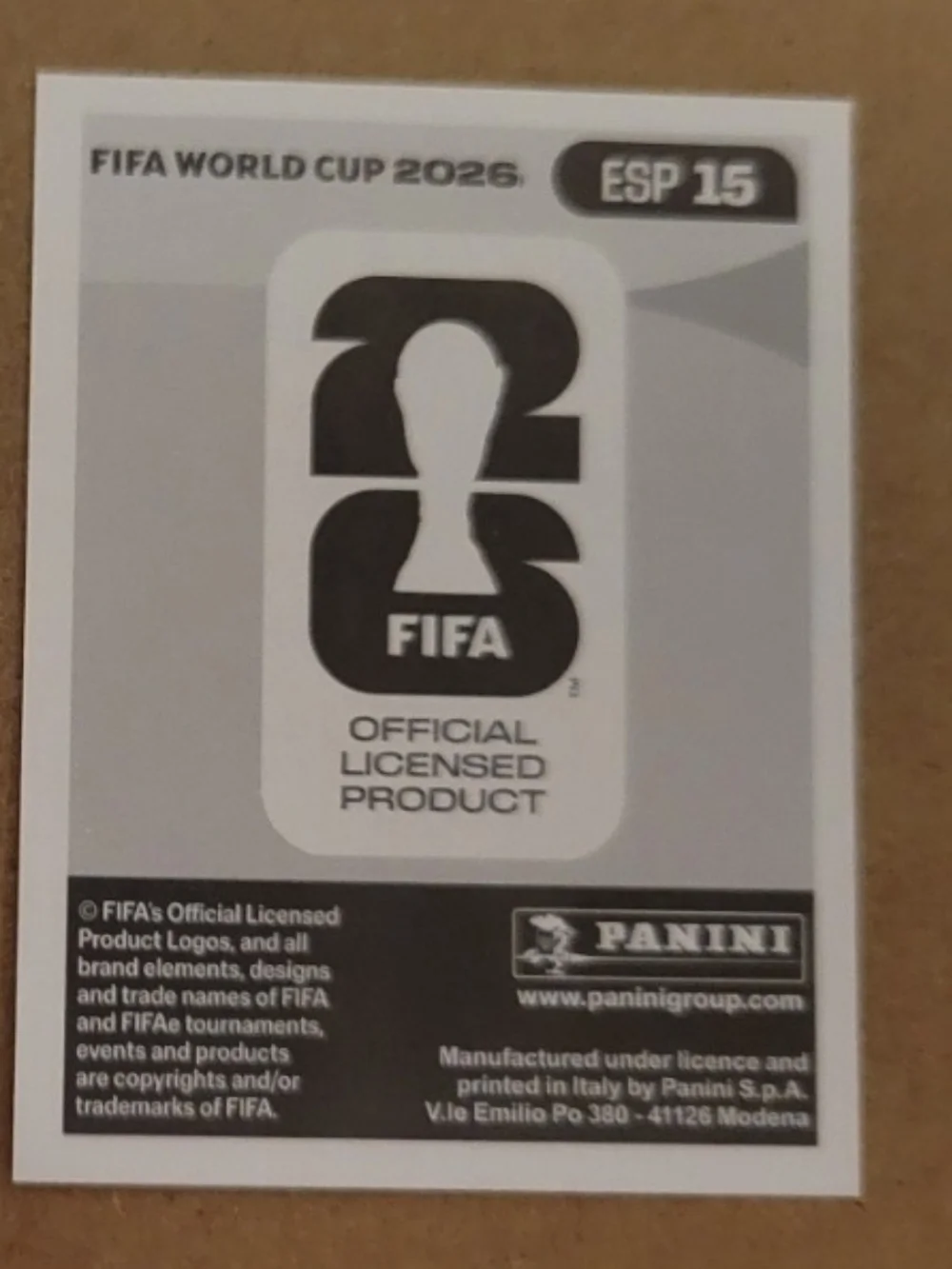 Panini Lamine Yamal Sticker - Picture 3 of 3
